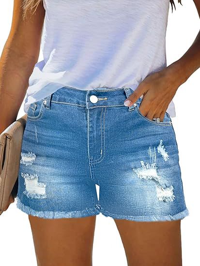 Casual Vintage Denim Shorts Hi - đánh giá và giá Shorts Denim Frayed