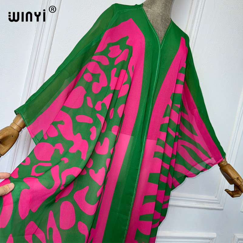 WINYI Africa Bohemia Print Kim - đánh giá và giá Cover Up Kaftan