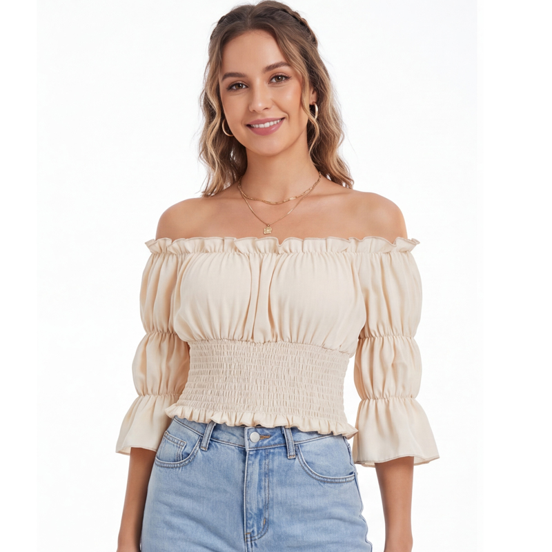 Renaissance Blouse Women Top w - đánh giá và giá Blouse Off Shoulder