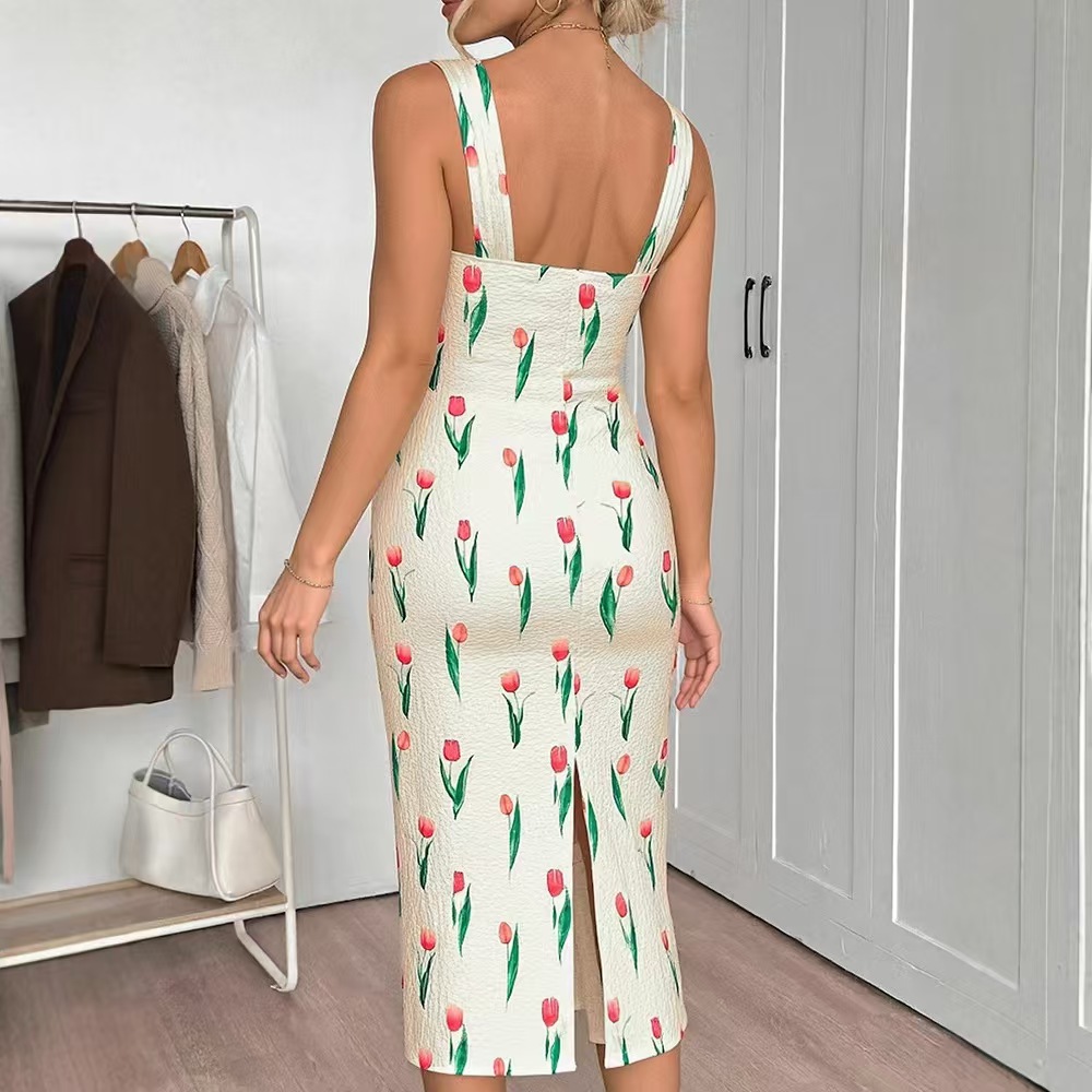 Fashionable Floral Print Crop  - đánh giá và giá Midi Skirt Floral