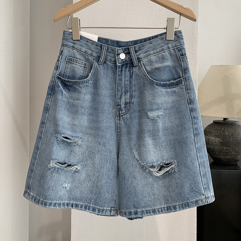 Denim Short Pant Women Jeans V - đánh giá và giá Shorts Denim Frayed