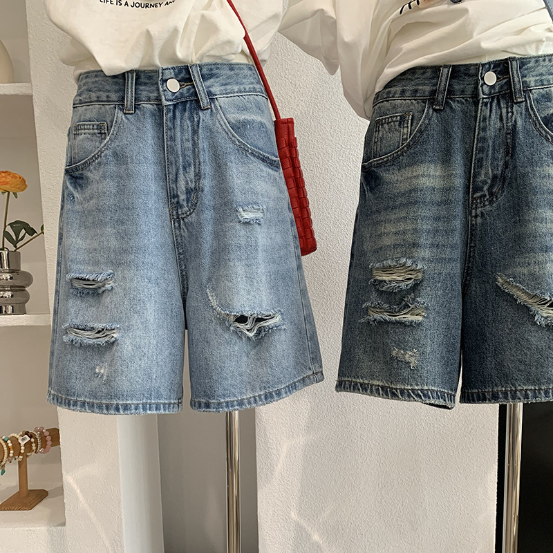 Denim Short Pant Women Jeans V - đánh giá và giá Shorts Denim Frayed