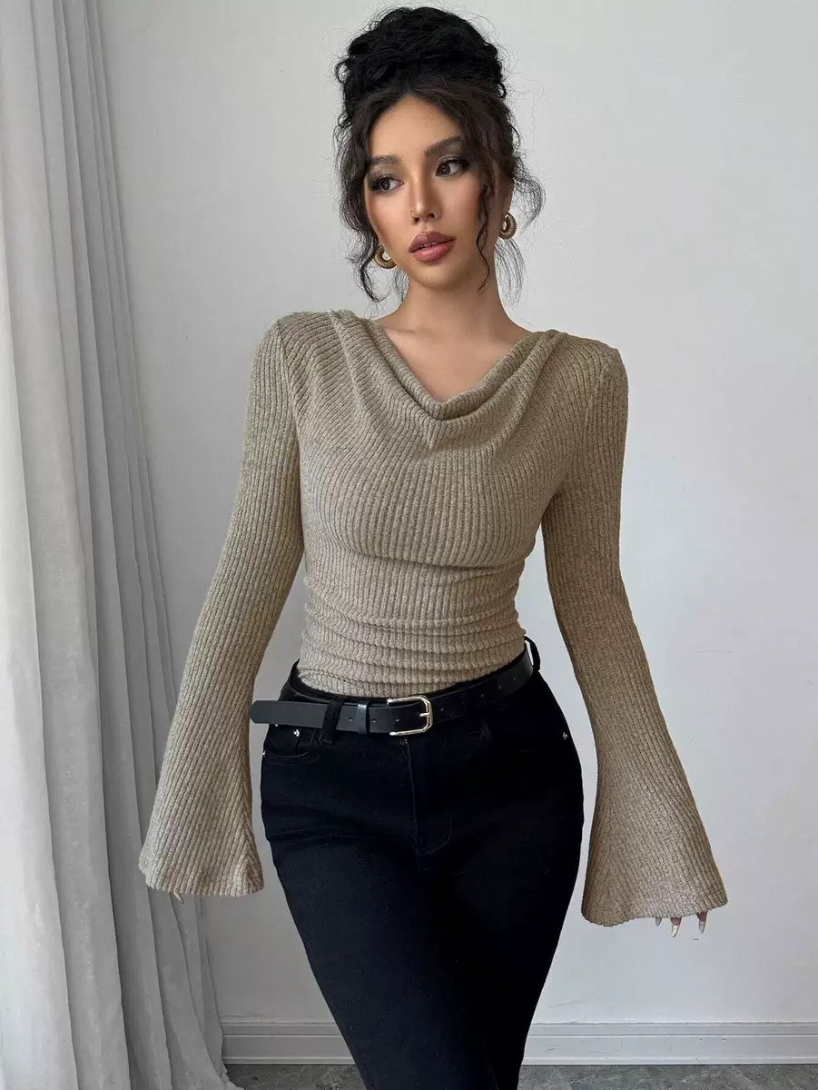 Women Blouse Off Shoulder Cowl - đánh giá và giá Blouse Off Shoulder
