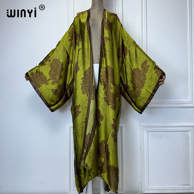 WINYI Africa boho print Kimono - đánh giá và giá Cover Up Kaftan