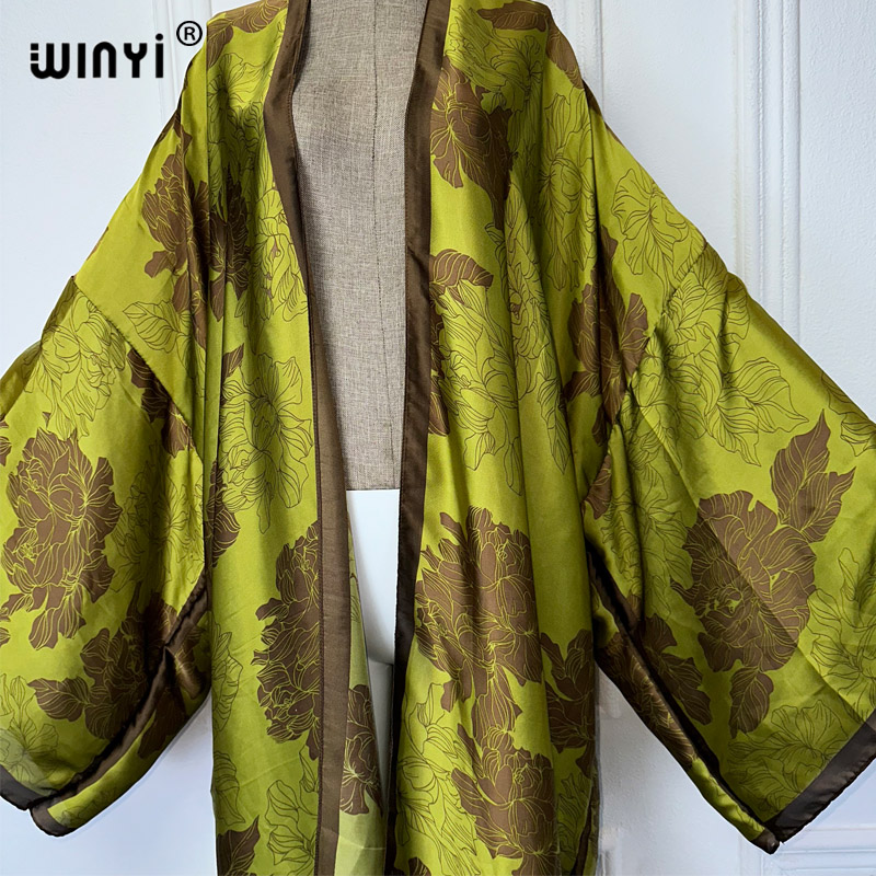 WINYI Africa boho print Kimono - đánh giá và giá Cover Up Kaftan