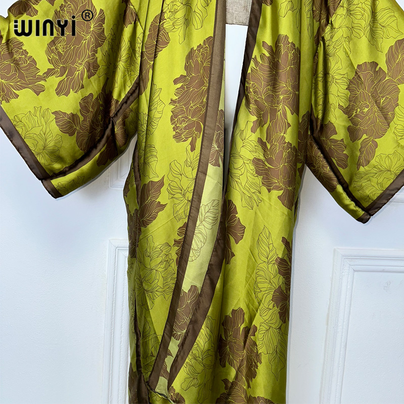 WINYI Africa boho print Kimono - đánh giá và giá Cover Up Kaftan