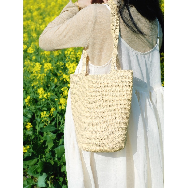 330g Raffia Yarn for Hand Knit - đánh giá và giá Crochet Bag Raffia