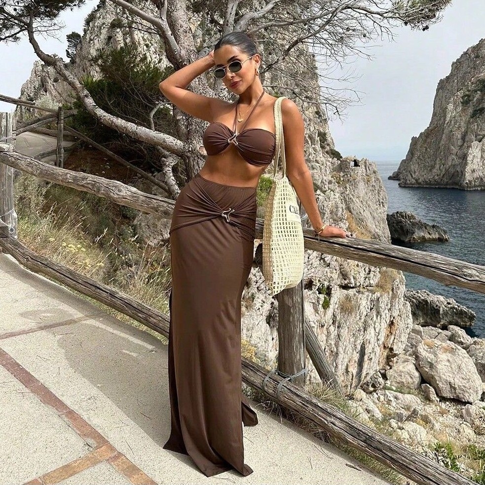 Women Sleeveless Tankini Bikin - đánh giá và giá Swimsuit Bikini Ruched