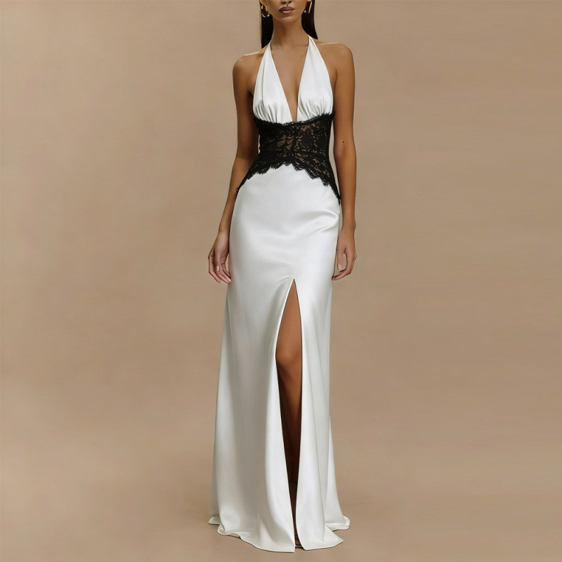 Sexy Backless Halter Maxi Dres - đánh giá và giá Maxi Dress Halter