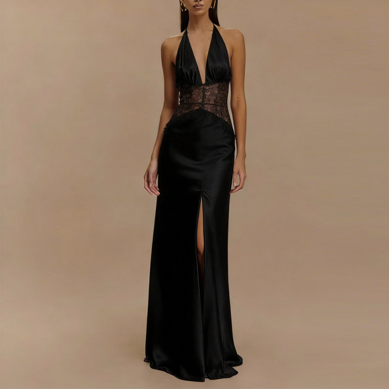 Sexy Backless Halter Maxi Dres - đánh giá và giá Maxi Dress Halter