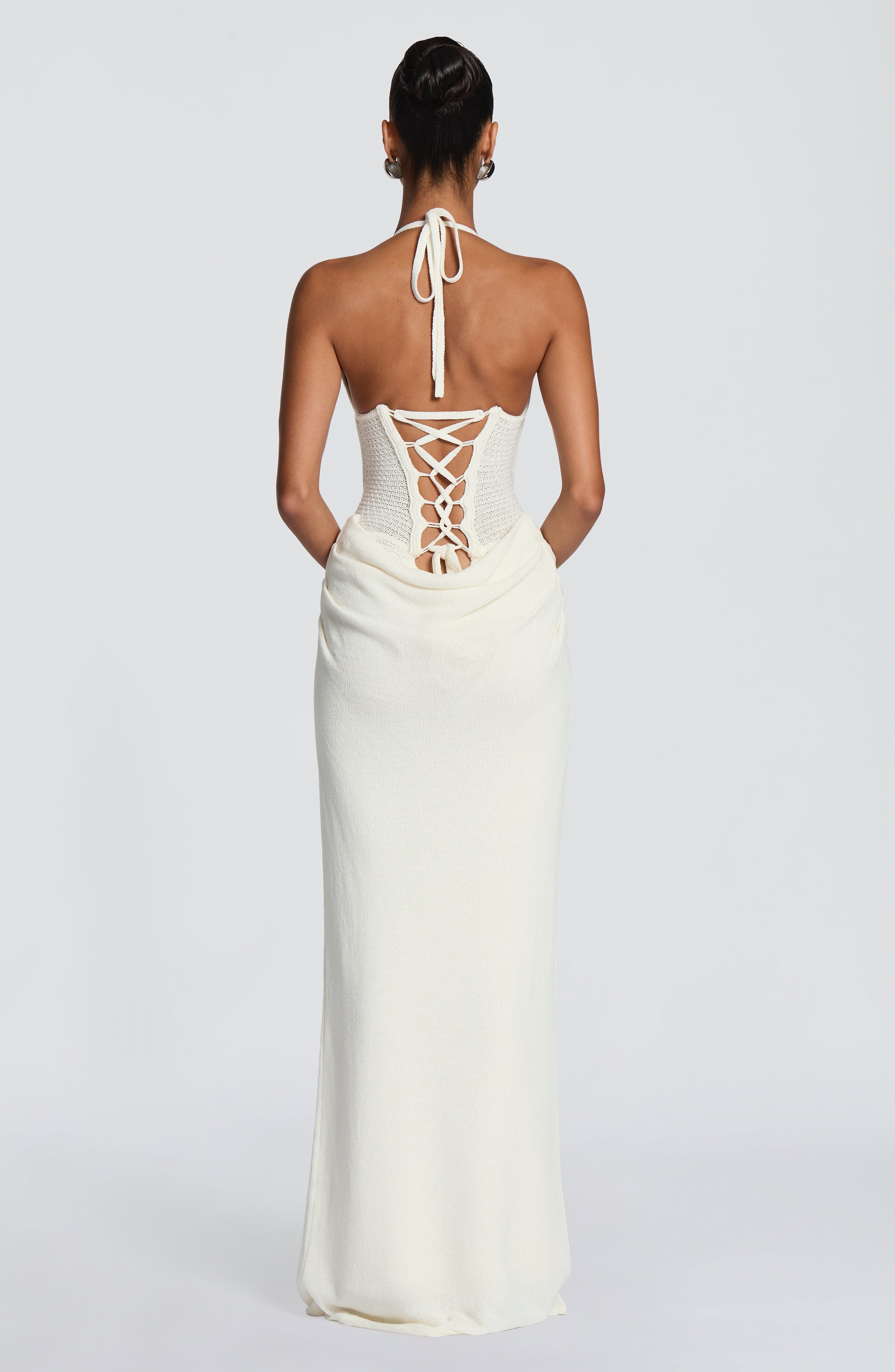 Boho Halter Knit Maxi Dress Ho - đánh giá và giá Maxi Dress Halter