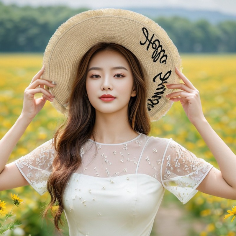 1pc Summer Floppy Beach Hats f - đánh giá và giá Hat Floppy Wide