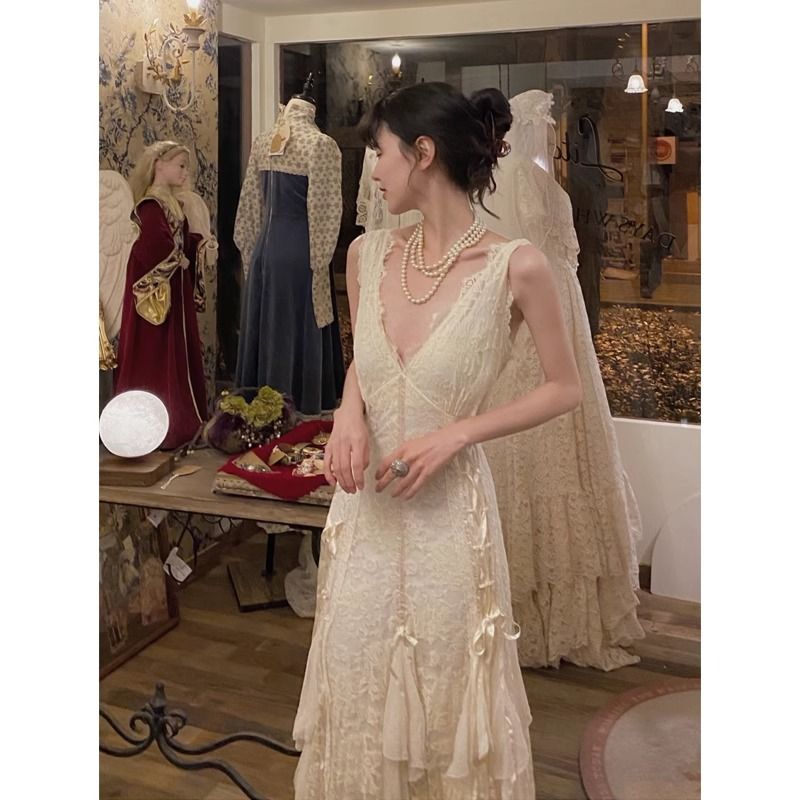 Gothic Lace Dress Sexy Maxi Dr - đánh giá và giá Maxi Dress Halter