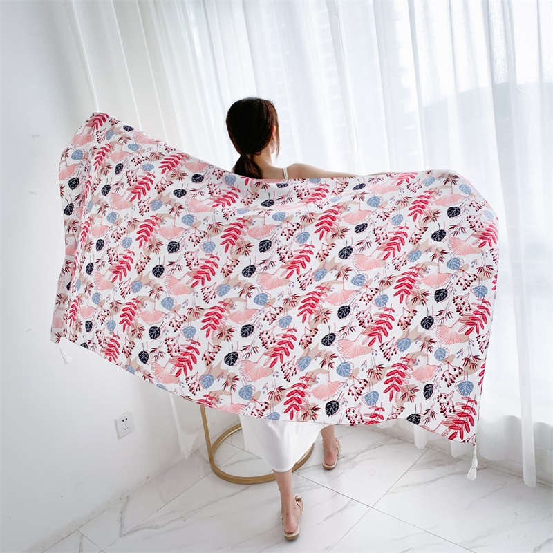 90x185cm Cotton Linen Print Su - đánh giá và giá Linen Dress Wrap