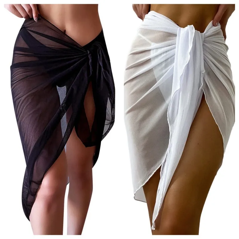 Summer Beach Dress Wrap Sheer  - đánh giá và giá Cover Up Kaftan