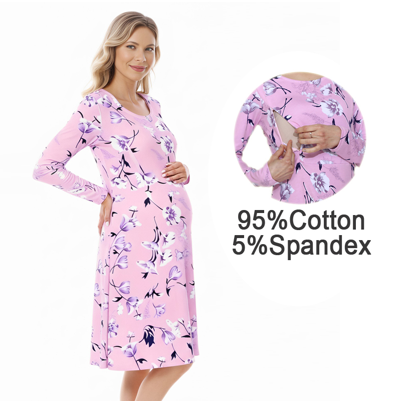 Floral Nursing Maternity Dress - đánh giá và giá Midi Skirt Floral