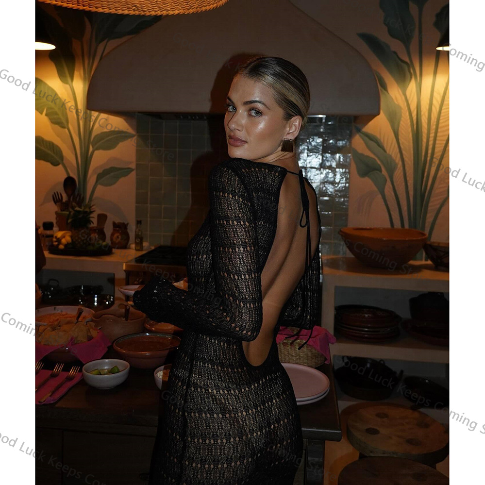 2025 Knitted Dress Backless Co - đánh giá và giá Cover Up Kaftan